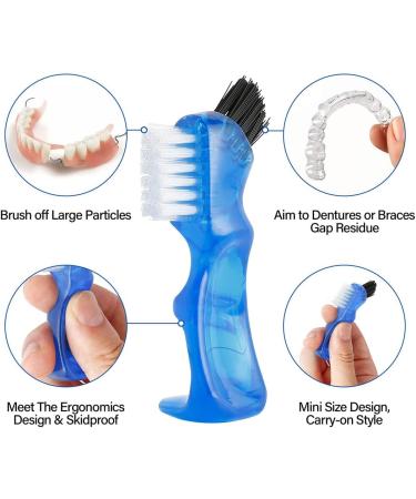 Absbas Dentures Cleaning Bath Set | Complete Kit for Invisible Braces & Dentures - Includes Brush Basket & More - Ideal for Home & Clinic Use - Buy Online on GoSupps.com