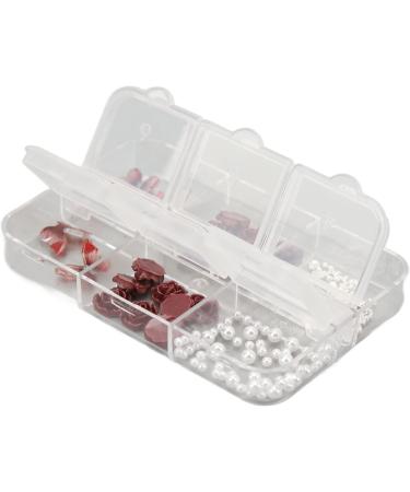 Nail Art Rhinestones Kit 3D Nail Art Charms Flower Butterfly Shape Vintage Portable Manicure Decorations with Rhinestones Artificial Pearls with Storage Organizer Box - Buy Online on GoSupps.com