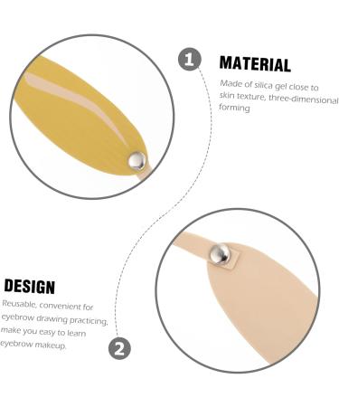 Angoily 30 pcs Eyebrow Fake Beginner Skin Supply Silicone Practice Headband Professional for - Buy Online on GoSupps.com