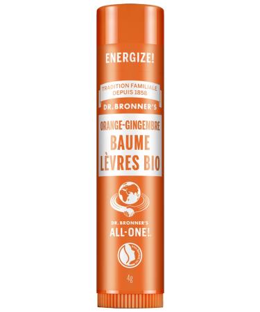 Dr Bronner's Organic Orange Ginger Lip Balm 4 gr