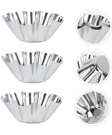 Milisten 12 Pcs Chocolate Chip Muffins Silicone Small Tart Cases Quiche Pan Egg Tart Stainless Egg Tart Wrapper Baking Mold Sushi Dipping Bowls Egg Tart Cups Egg Tart Tins Mini Pudding Mold Size 1x2pcs Silverx2pcs - Buy Online on GoSupps.com