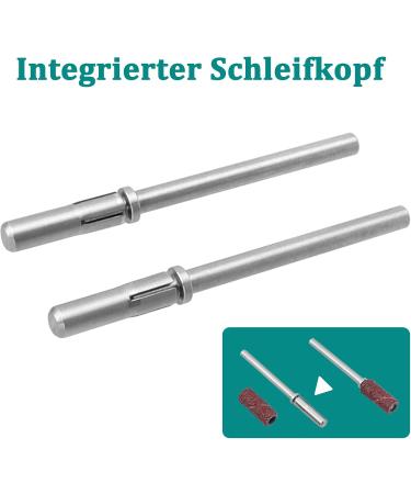 Bestgle Nail Cutter Bits Nail Cutter Mandrel Mini Nail Cutter Attachments 2 Pieces Drilling Mandrel 3.1 mm Nail Pin Bit Manicure Tool Accessories Nail Pin Bit for Sanding Belt Silver - Buy Online on GoSupps.com