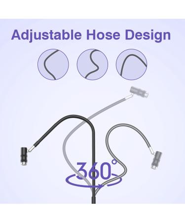 6W LED Nail Lamp Gooseneck Ultraviolet Nails Lamp Manicure Dryer Curing Light with Flexible Hose Foot Switch Detachable Head for Eyelash Glue Nail Polish - Buy Online on GoSupps.com