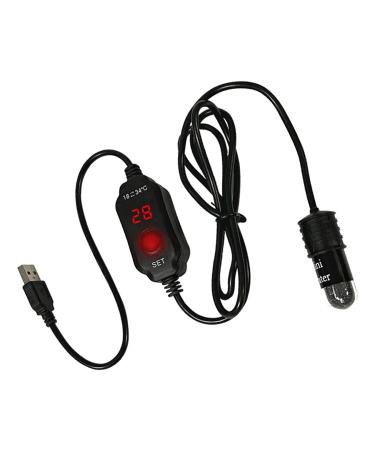 Fonowx Small Aquarium Fish Tank Heater 10W Temperature Controller Intelligent Thermostat Digital Display Used for 3L Water Tanks Fish Tank Heater