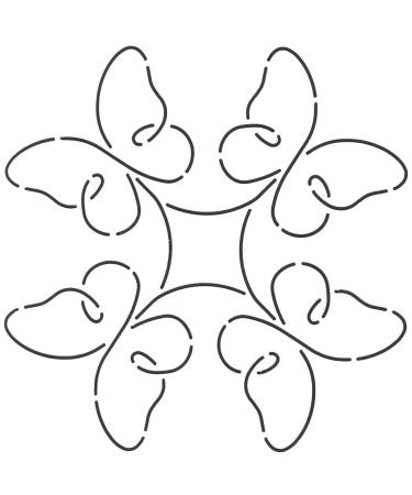 Quilting Creations Promise Quilt Stencil  7 - Buy Online on GoSupps.com
