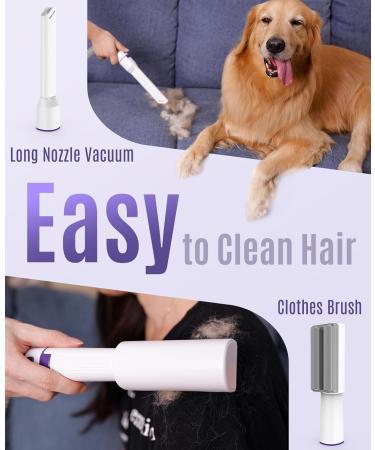 oneisall Dog Grooming Vacuum Kit | 99% Suction Pet Hair Remover with 4 Grooming Tools | Purple Dog Hair Vacuum Groomer - Buy Online on GoSupps.com