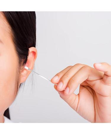 Stainless Steel Ear Wax Removal Kit - 6pcs Earwax Cleaner with Storage Bag | Professional Tool for Ear Cleaning - Great Gift for Family & Friends | Adults and Kids - Pink - Buy Online on GoSupps.com