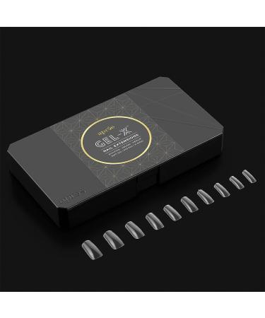 Apres Nail Gel-X Sculpted Square Medium Tips & Extend Gel Bundle - 500 Gel-X Tips & 15ml Extend Gel | Premium Quality | 10 Sizes 0-9 | 2022 Version - Buy Online on GoSupps.com