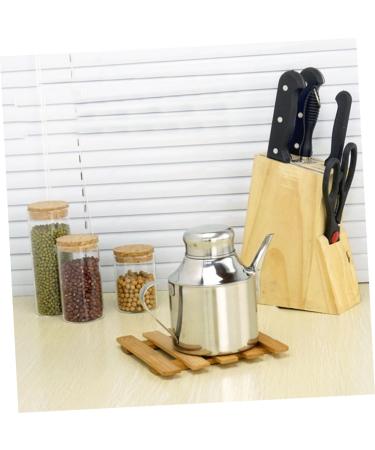 Zerodeko 3pcs Sauce Pot Kitchen Storage Container Oil and Vinegar Dispenser Oil Pot Olive Oil Cruet Olive Oil Dispensers Bottle Steel Container with Lid Cooking Multipurpose Seasoning Metal 16X13X9.5CMx3pcs Silverx3pcs - Buy Online on GoSupps.com