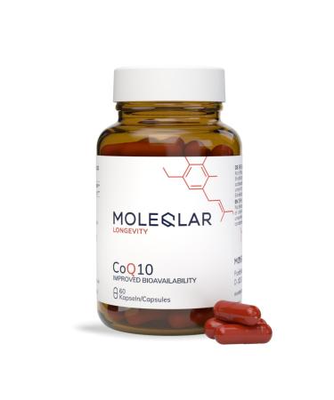 MoleQlar MoleQlar 60 capsules of coenzyme Q10 bioidentical Ubiquinone from fermentation Q10Vital brand raw material monthly intake