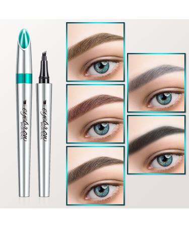 5Pcs Magic Eyebrow Pencil 2024 Upgrade Waterproof Microblading Eyebrow Pencil Contouring Pen 4 Tipped Precise Brow Pen Fine Stroke Microblading Eyebrow Pencil Creates Natural (B-smoke gray One Size) One Size B-smoke Gray - Buy Online on GoSupps.com