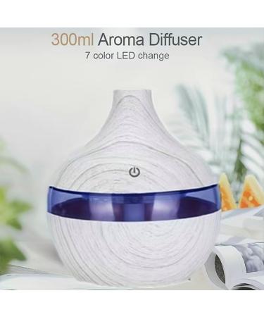 Mini USB Air Humidifier | Portable LED Light 130ml Mist Spray | Wood Grain Aroma Diffuser | Small Appliance for Bedroom Accessories - Buy Online on GoSupps.com