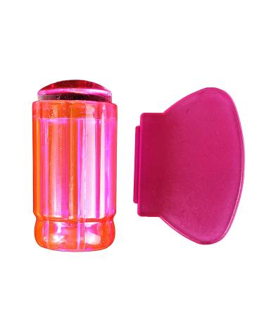 Benoon stamp nail art tool nail stamp removable works of art production with scrapers silicone seal nail stamping pressure tip tools for manicure red