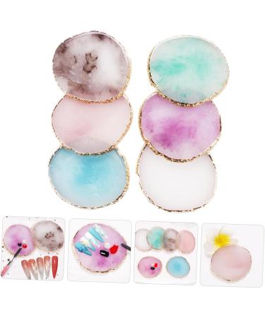  Beaupretty Beaupretty Set of 6 Resin Nail Art Mixing Palettes for Manicures and Gel - Buy Online on GoSupps.com