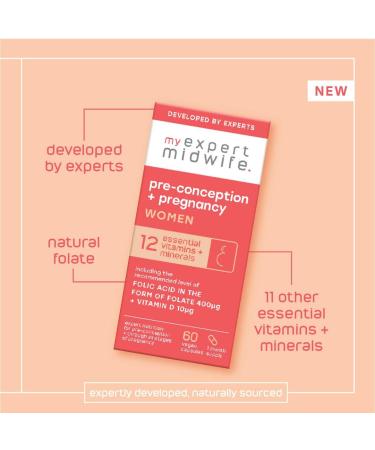 Expertly Formulated Vegan Prenatal Vitamins for Pre-Conception & Pregnancy - 60 Capsules - Buy Online on GoSupps.com