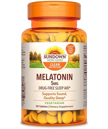 Sundown Naturals Melatonin 5 mg 90 Tablets