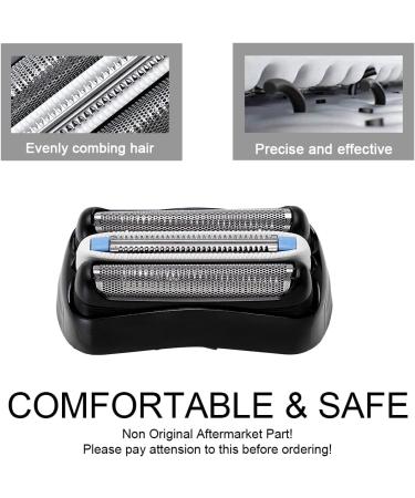 32B Foil & Cutter Shaver Replacement for Braun Series 3 - Compatible with 301S 310S 320S 330S 340S 360S 380S 3000S 3020S 3040S 3080S - Buy Online on GoSupps.com