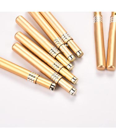 Androxeda Lip Brush - Portable Lip Applicator with Cap | Professional Makeup Tool for Lipstick & Lip Gloss | Natural Synthetic Bristles | Available in Blue Pink Gold Purple - Buy Online on GoSupps.com