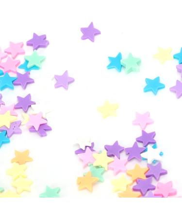 30g Star Polymer Slices Soft Clay Slices Resin Slices Nail Art Slices Supplies Star Clay Slice Colorful Art Crafts for HandMade Nail Decorations - Buy Online on GoSupps.com