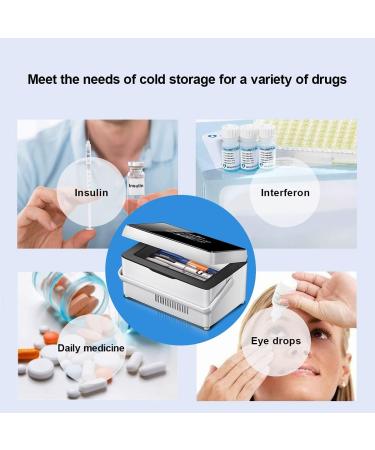 Portable Medicine Cooler Box with LCD Touch Screen - Ideal for Home & Travel Keep Your Meds Cool Anytime - Buy Online on GoSupps.com