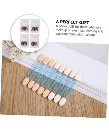 VINTORKY 40pcs Sponge Stick Mini Cosmetic Brushes Eyeshadow Application Brush Glitter Eyeshadow Plastic Abs - Buy Online on GoSupps.com