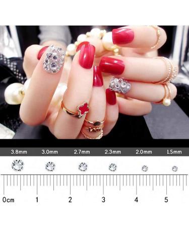 Nails Rhinestones Foils Flakes Multi Shapes Round Beads Flatback Glass Crystals Diamonds Stones Mix Style Gems Set Professional Nail Decoration For Nail Art Craft style-3 - Buy Online on GoSupps.com