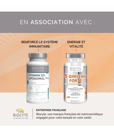BIOCYTE Vitamine C Liposomale - R duit la Fatigue Agit sur le Syst me Immunitaire - Vitamine C Liposom e Ar me naturel Citron - 10 Stick Orodispersible - 1 Stick par jour - Programme de 10 jours - Buy Online on GoSupps.com