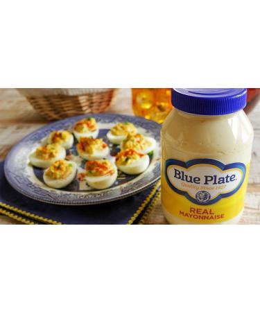 Blue Plate Real Mayonnaise 12oz Squeeze Bottle - 6 Pack | Rich and Creamy Real Mayonnaise - Buy Online on GoSupps.com