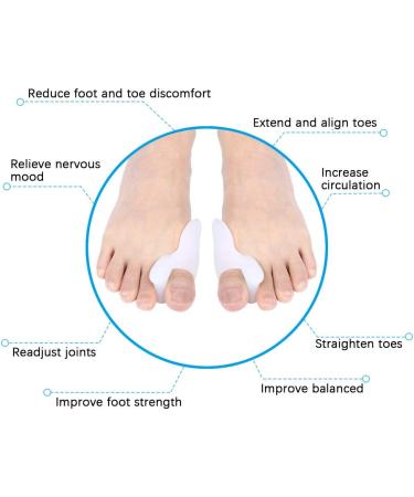 10 Pair Reusable Silicone Bunion Cushion Protector & Toe Separator Set - Buy Online on GoSupps.com