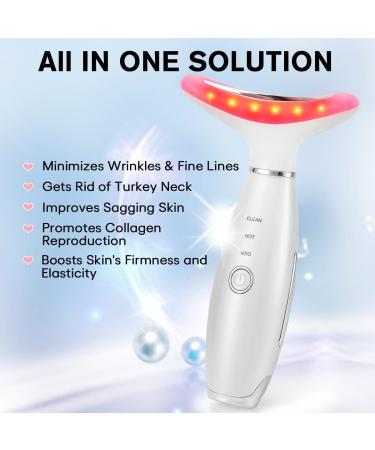 LATME Facial Massager - 3 Mode Neck & Face Massager Tool with Heat | Portable Beauty Instrument for Glowing Skin - International Shipping Available - Buy Online on GoSupps.com