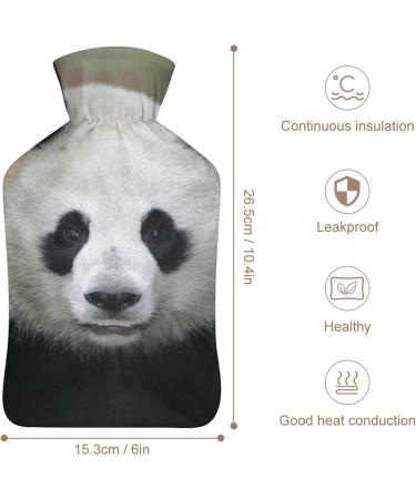 Panda Cute Hot Water Bottle with Plush Cover - Hand Warmer for Adults & Kids | 26.5x15.3cm - International Shipping Available - Buy Online on GoSupps.com