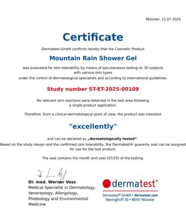 Jungkraut Mountain Rain Shower Gel 300 ml bottle + 600 ml refill natural shower gel for daily mountain freshness pH neutral revitalizing moisturizing mild Swiss made - Buy Online on GoSupps.com