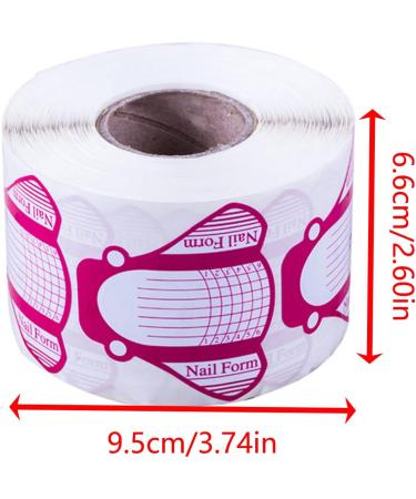 500 Self-Adhesive Nail Stencils for Gel Nails - Pink Modeling Templates for Women & Manicurists | International Shipping - Buy Online on GoSupps.com
