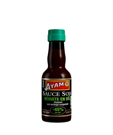 AYAM Soy Sauce Reduced Salt -45% Non-GMO MSG Free - 150ml