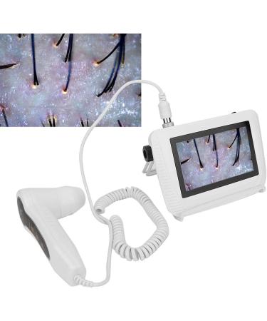 Skin Hair Analyzer 5 Inch Screen Skin Diagnosis Scanner 50x Lens and 200x Lens Detect Various Skin Scalp Hair and Follicle Issues Suitable for Beauty Salons/Skin Management Institutions