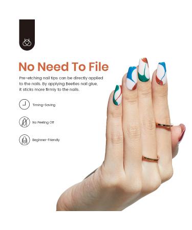 Beetles Matte Short Coffin False Nails Tips 510pcs - Acrylic/Gel Nail Art Kit - Buy Online on GoSupps.com