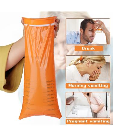 16 Pack LAOJU Disposable Vomit Bags - 1000ML Barf Bags for Travel, Motion Sickness & Morning Sickness - Buy Online on GoSupps.com