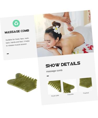 Frcolor 7 STK Xiuyan-Jade Gua Sha Massage Tools Set for Facial Skin Care - Natural Jade Facial Massage Tool for Relaxation & Beauty - Buy Online on GoSupps.com
