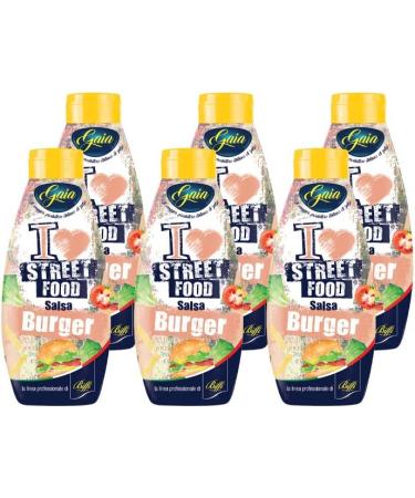  Gaia Gaia - I Love Street Food - Salsa Burger - Squeeze Bottle - Pack of 6 x 800 g - Buy Online on GoSupps.com