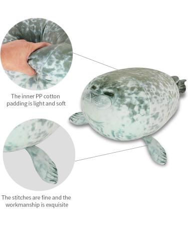 Chubby Seal Pillow 60CM - Cute Grey Plush Animal Toy for Kids and Adults - Buy Online on GoSupps.com