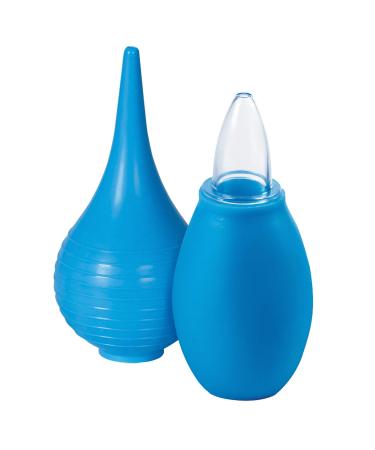 EZY DOSE Kids Ear Syringe and Nasal Aspirator | Sinus Relief and Mucus Sucker for Baby and Toddler | Easy to Clean and Dishwasher Safe Blue 67193