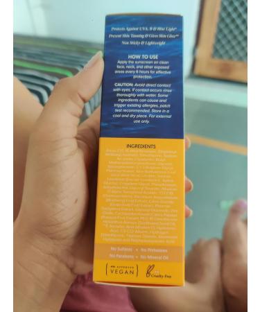 Aqualogic Glow Plus Dewy Sunscreen SPF 50 PA+++ | UVA/B & Blue Light Protection | Glowing Skin Cream 50G - Shop Now - Buy Online on GoSupps.com