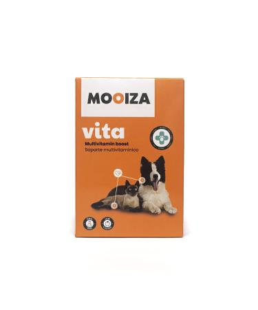 MOOIZA Vita - 21 Multivitamins for Dogs and Cats - Minerals and Amino Acids - Complex of Vitamins A, B, C, D3 - Iodine, Zinc - Food Supplement for Dogs and Cats - Barf - Immune System - Bones