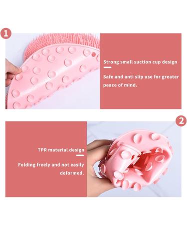 Giugio Non-Slip Silicone Massage Pad - Back Scrubber & Foot Brush with Suction Cup | Exfoliating Shower Massager (Green) - Clean Exfoliate & Massage - Buy Online on GoSupps.com