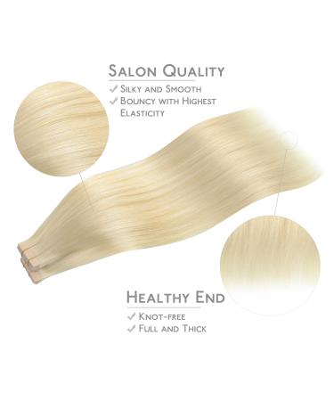 Buy If-of-Hearted Tape Extensions | 40pcs 80g 30cm Platinum Blonde Real Hair | Invisible Tape-In Extensions - Silky Straight Skin Weft - Buy Online on GoSupps.com