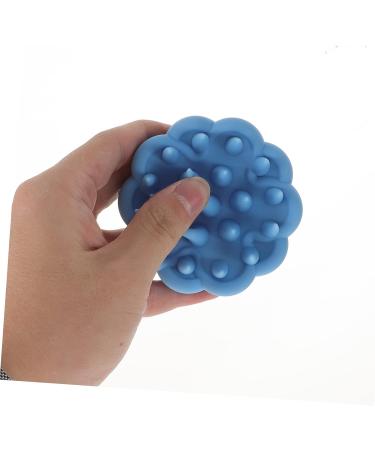 Buy Tovinanna Silicone Shampoo & Massage Brush - Portable Shower Cleaning Accessory - Green Leaves Design - 8.5x8.5x6.5cm - International Shipping Available - Buy Online on GoSupps.com