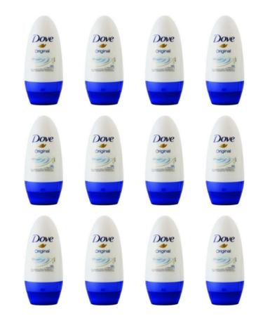 Dove 12 x Dove Deo Roll-On Original Classic with Moisturizing Body Deodorant
