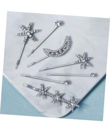 minkissy 5 Sets Fringe Bobby Pin Hair Clips for Teen Girls Star Hair Accessories Hair Barrette Side Clip Goody Hair Clips for Women Wedding Hair Clip Hair Pin Bangs Rhinestone Issue Card - Buy Online on GoSupps.com
