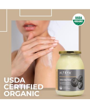 Alteya Organics Organic Unrefined Shea 900g - USDA Certified Organic 100% Pure Natural Vegan - Face Lips Hair - Nourishes Protects Hydrates - Buy Online on GoSupps.com