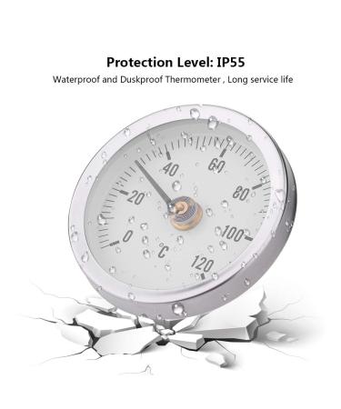NDNCZDHC 63mm Waterproof Thermometer | 0 120 C Easy Read Outside Thermometer for Pipes & Boats - TS-W50A - Buy Online on GoSupps.com